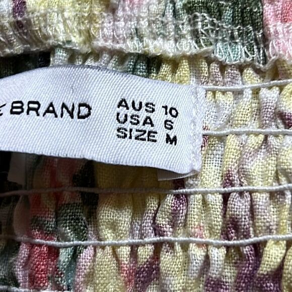 Faithful The Brand De Christian Venissa Floral Linen Midi Dress XS - Picture 12 of 14